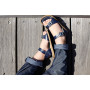 SALTWATER SUN-SAN SURFER BLACK SANDALS