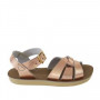 SALTWATER ROSE GOLD SUN-SAN SWIMMER SANDALS