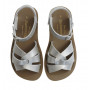 SALTWATER SUN-SAN SWIMMER SILVER SANDALS 