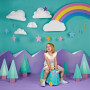 TRUNKI UNA UNICORN SUITCASE