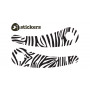 WISHBONE ZEBRA STICKER RECYCLED BIKE